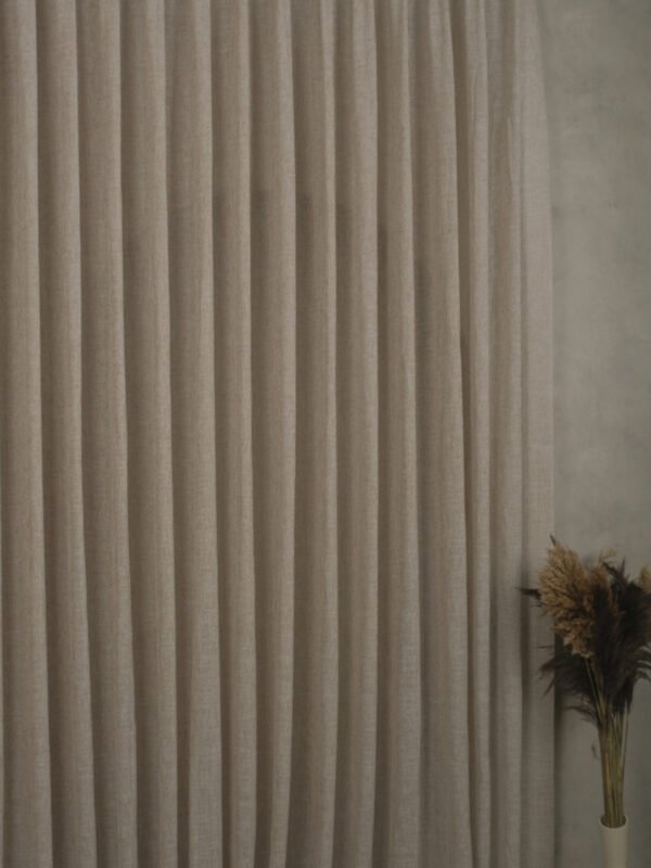 Ağır Keten Tül Perde - Görsel 1