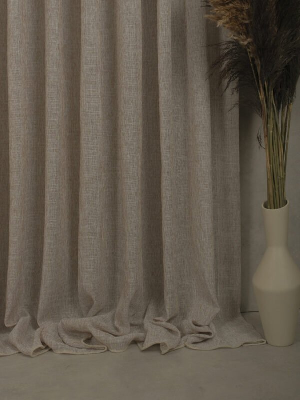 Ağır Keten Tül Perde - Görsel 5