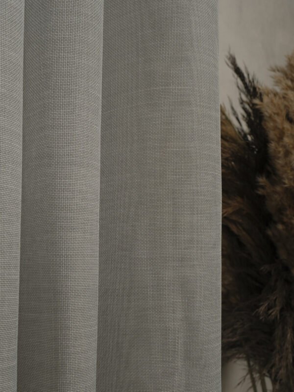 Gri Kapsüllü Tül Perde - Görsel 2