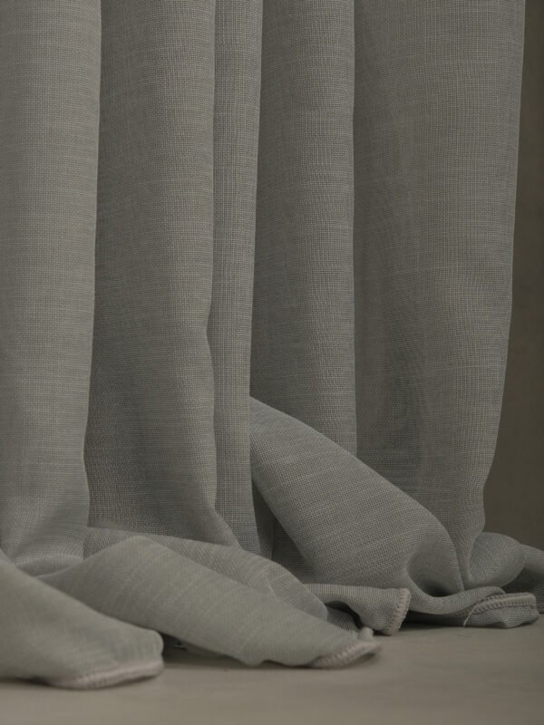 Gri Kapsüllü Tül Perde - Görsel 3