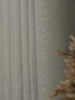 Gri Kapsüllü Tül Perde - Görsel 5