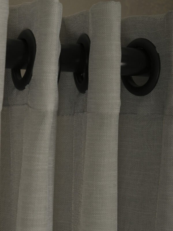 Gri Kapsüllü Tül Perde - Görsel 7